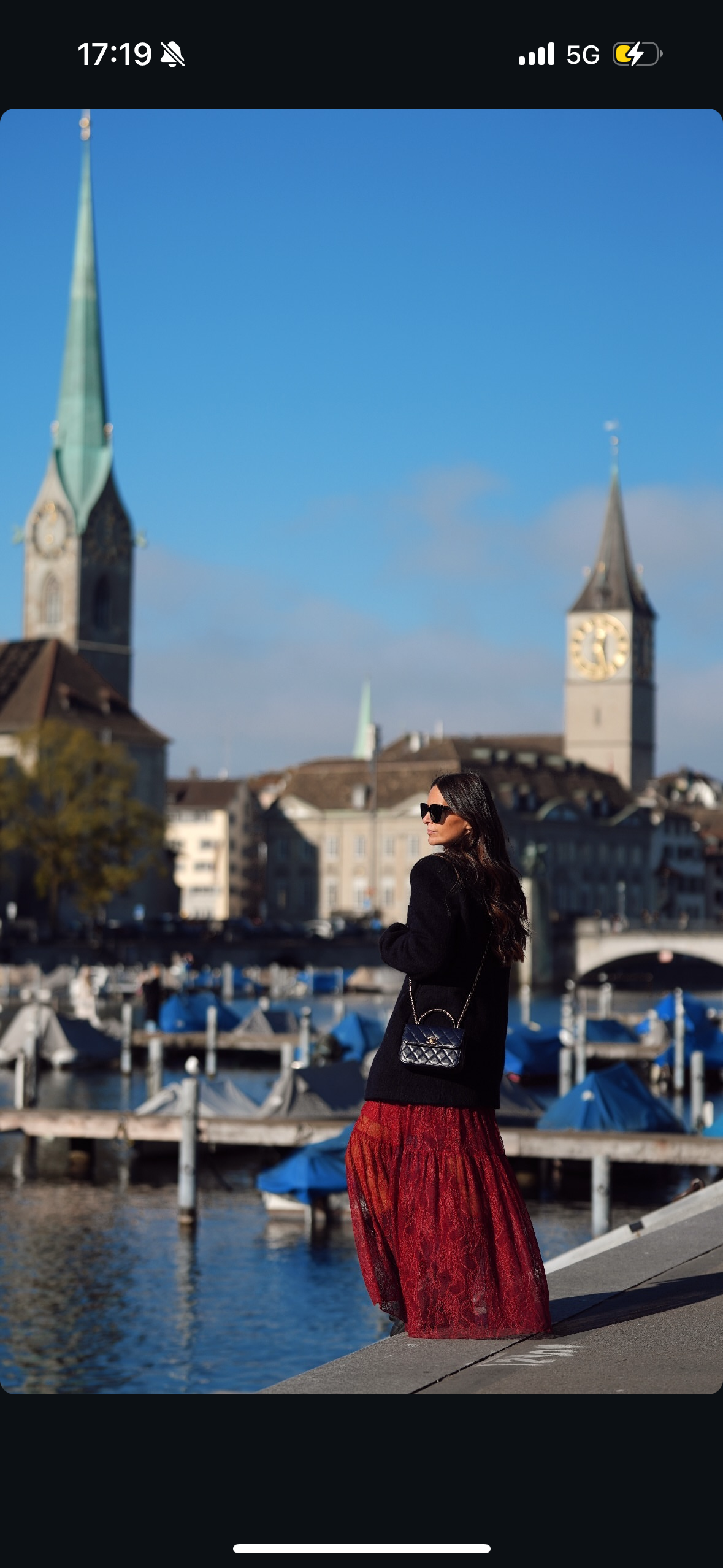 Marble Burgundy - Skirt